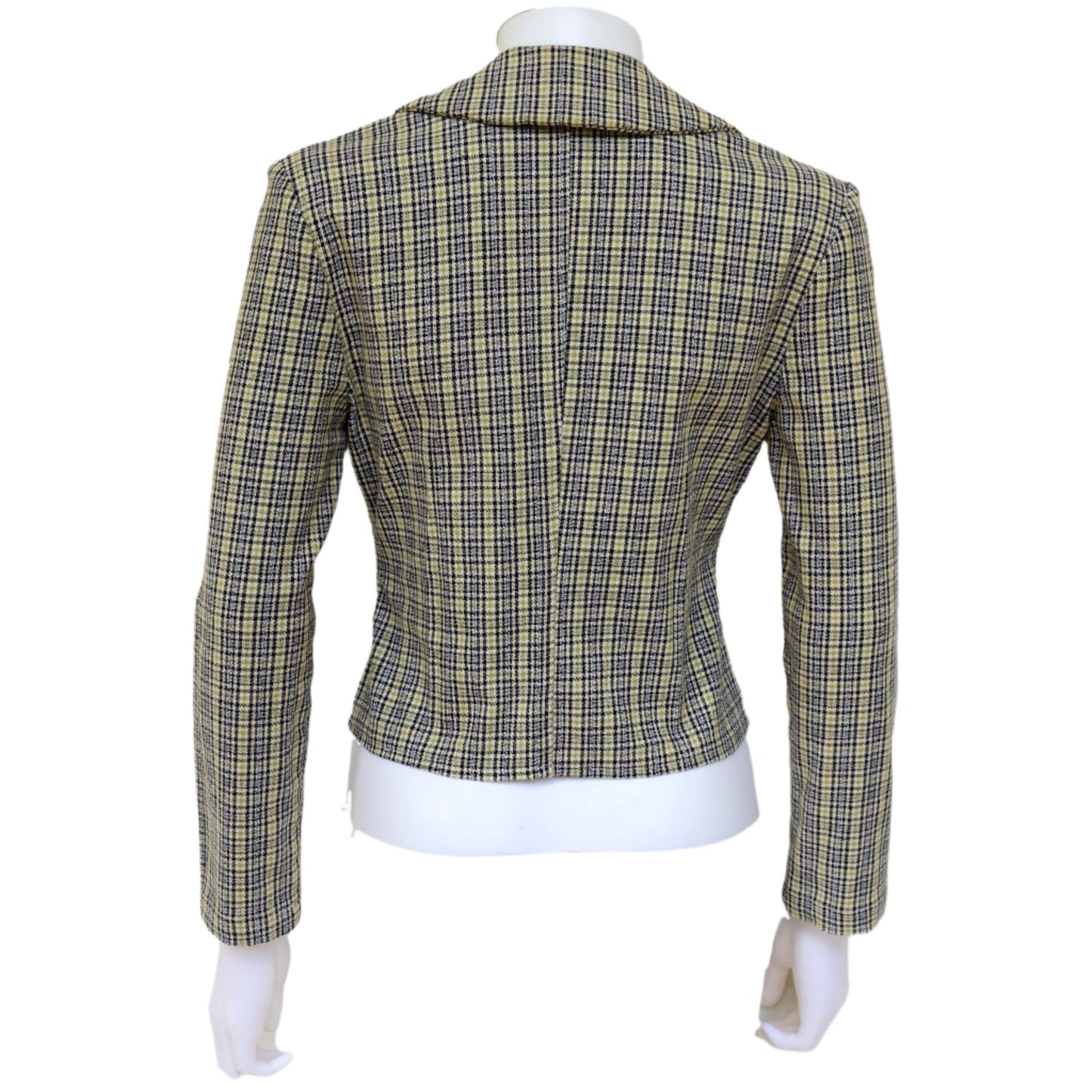 Vintage lightweight plaid beaded jacket