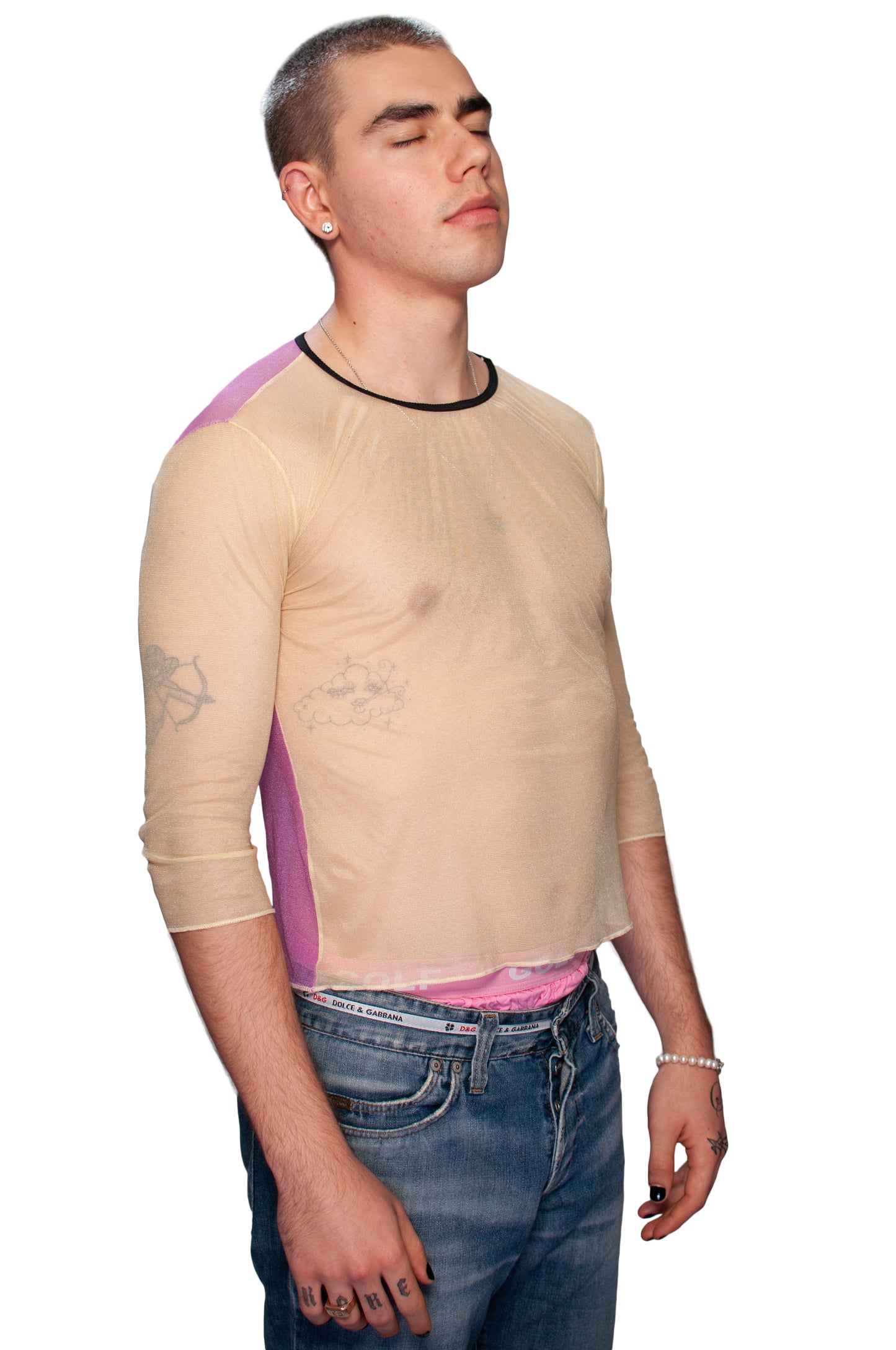 dolce and gabbana mesh shirt