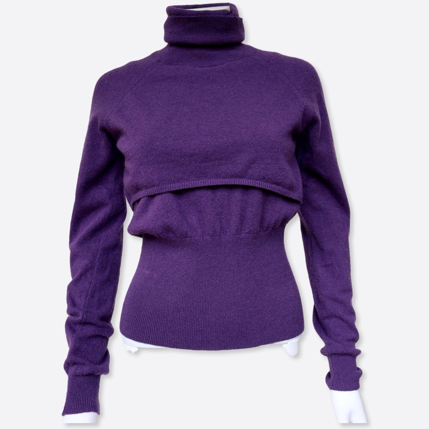 Stefanel Purple Wool Set, Size 8-10