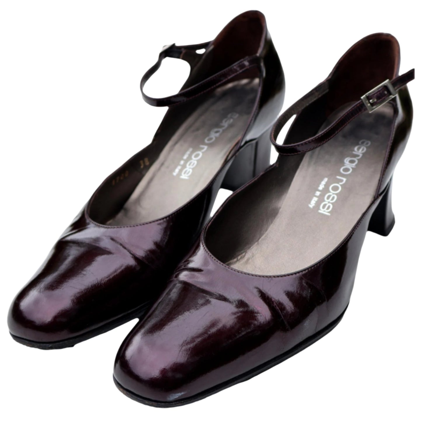 Sergio Rossi patent mary janes vintage