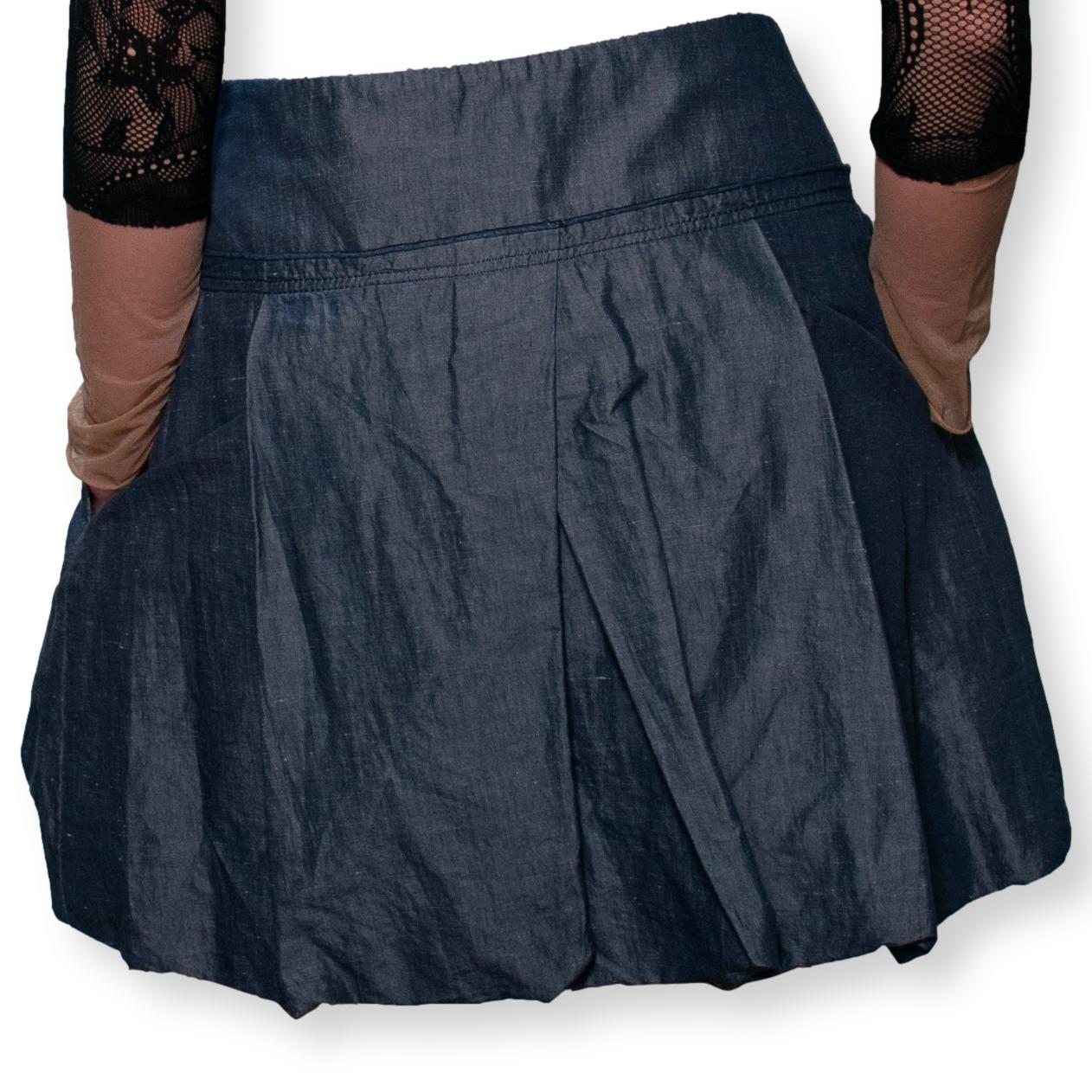 Vintage bubble hem mini skirt