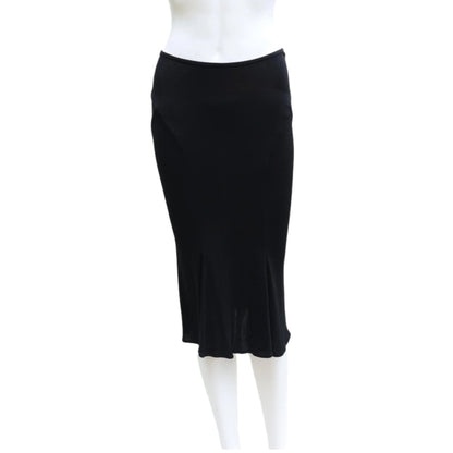 Gianni Versace couture black fishtail skirt vintage 90s