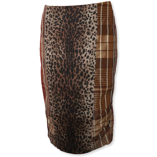 vintage max mara leopard skirt