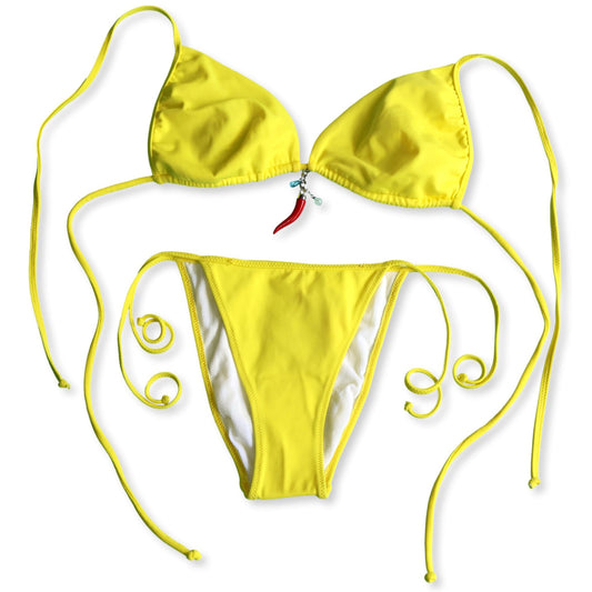 Chilli Cleavage Charm Yellow bikini, s