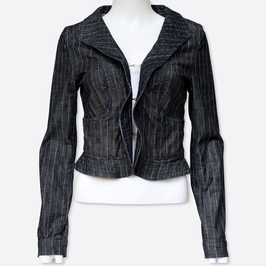 Vintage denim pinstripe jacket