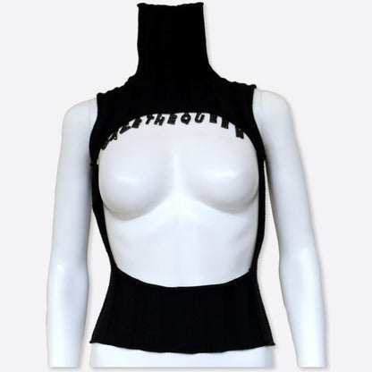 Save The Queen! Chestless Turtleneck Vest, Size 6-8