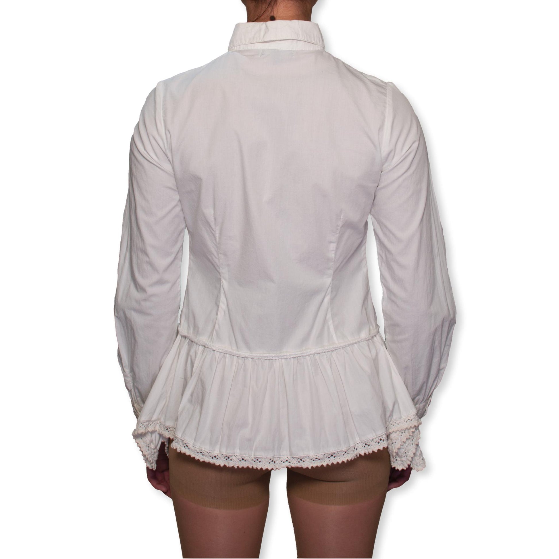 Vintage DKNY Victorian blouse back